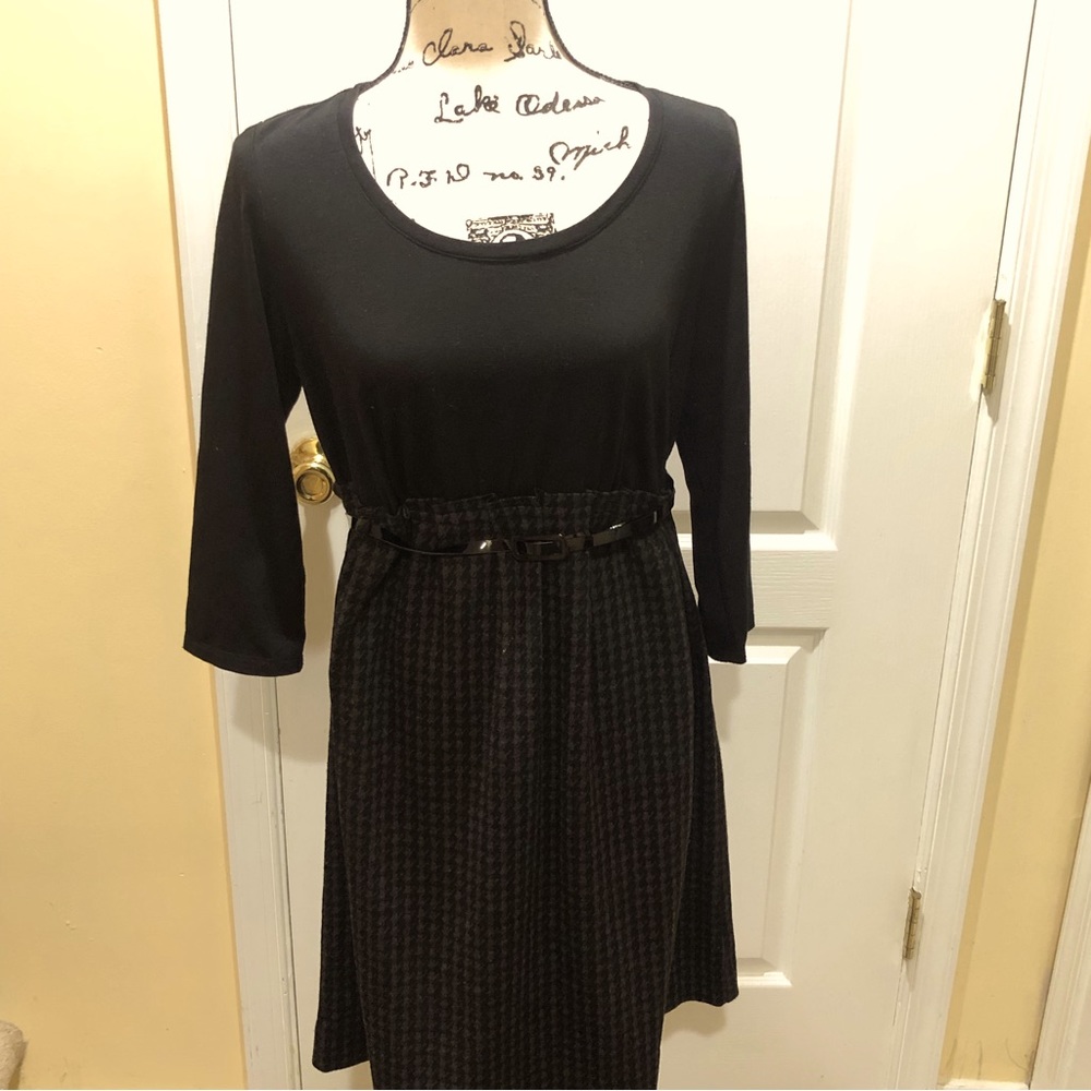 Motherhood Maternity Belted Dress- $15
